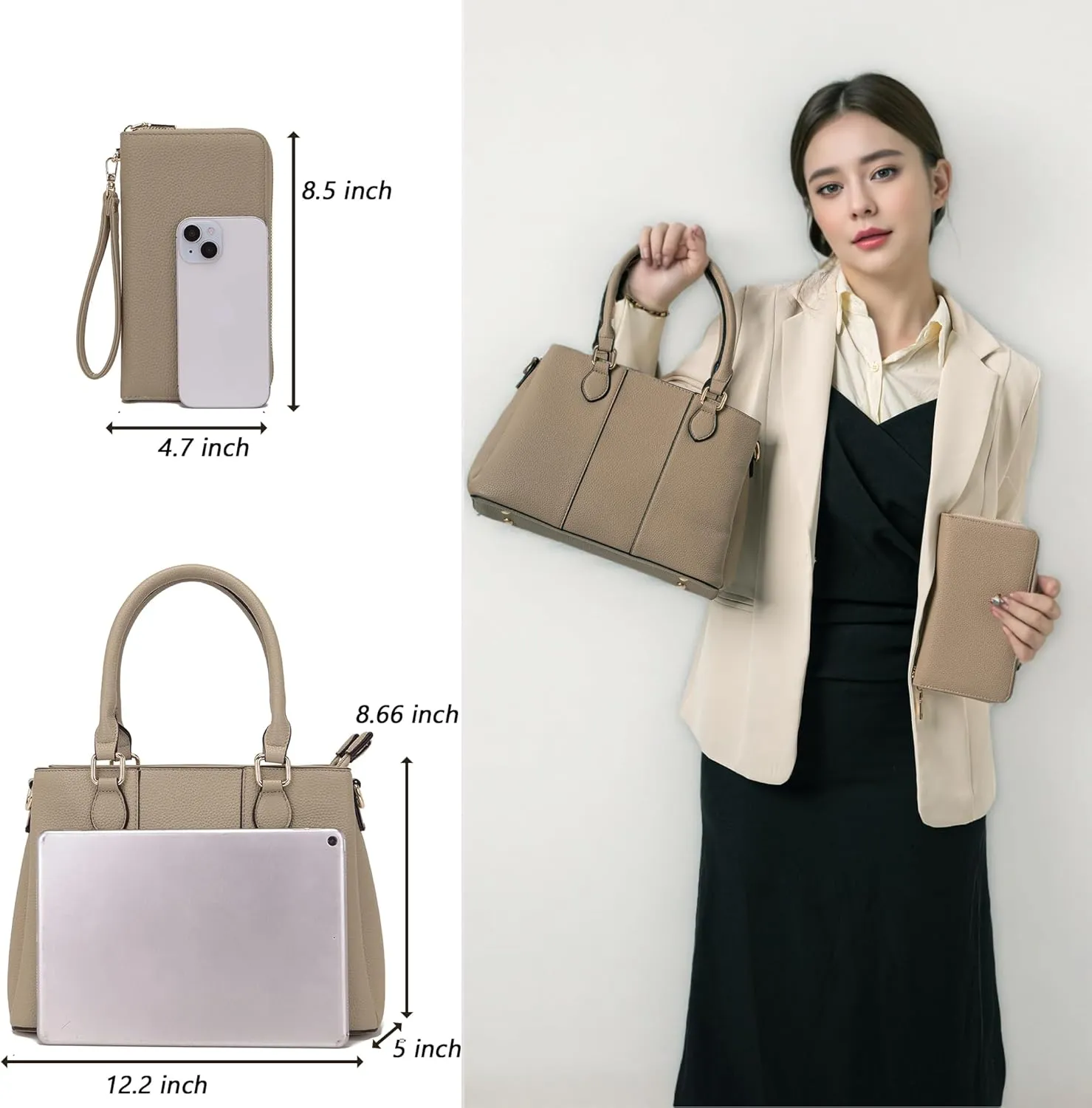 Purses and Wallet Set for Women Crossbody Top Handle Tote Satchel PU Leather Shoulder Bags