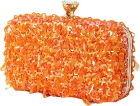 RomanticDesign Women Bling Evening Bag Fashion Embroidered Beaded Sequin Clutch Cocktail Wedding Party Purse