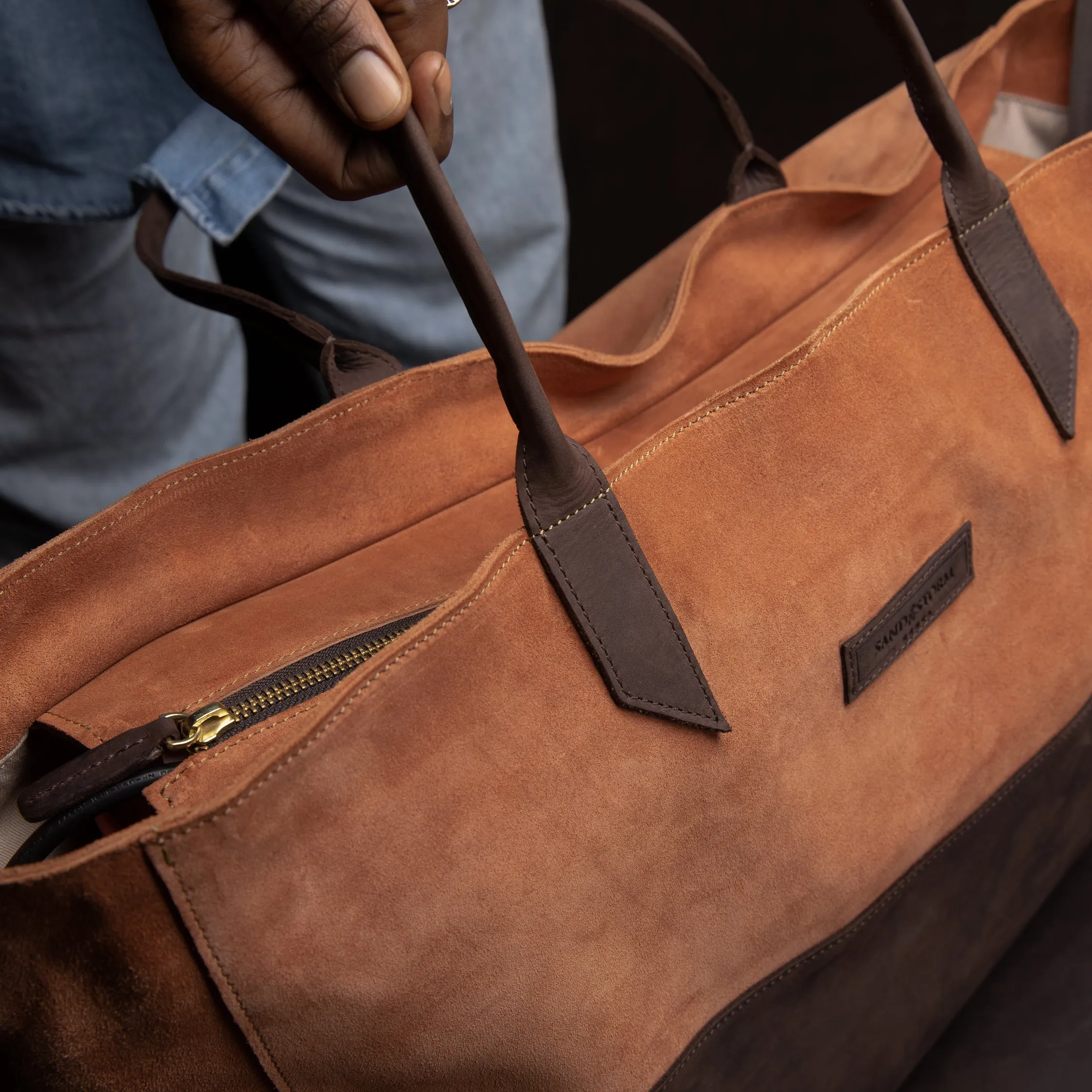 Suede Faith Weekender