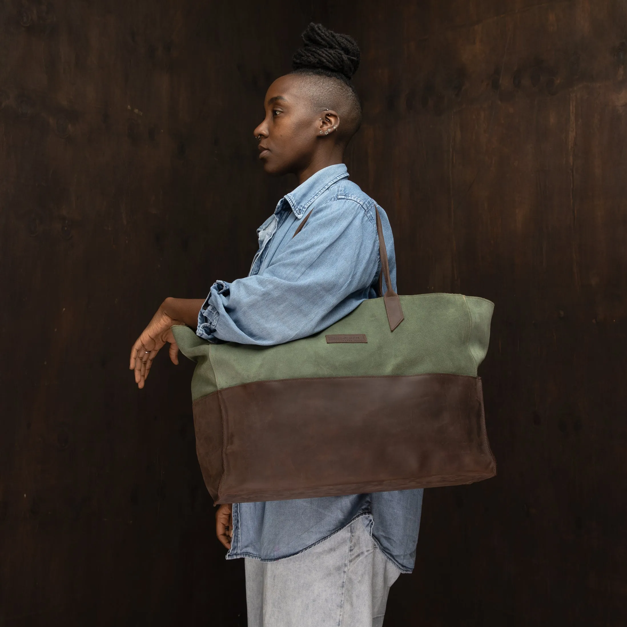 Suede Faith Weekender