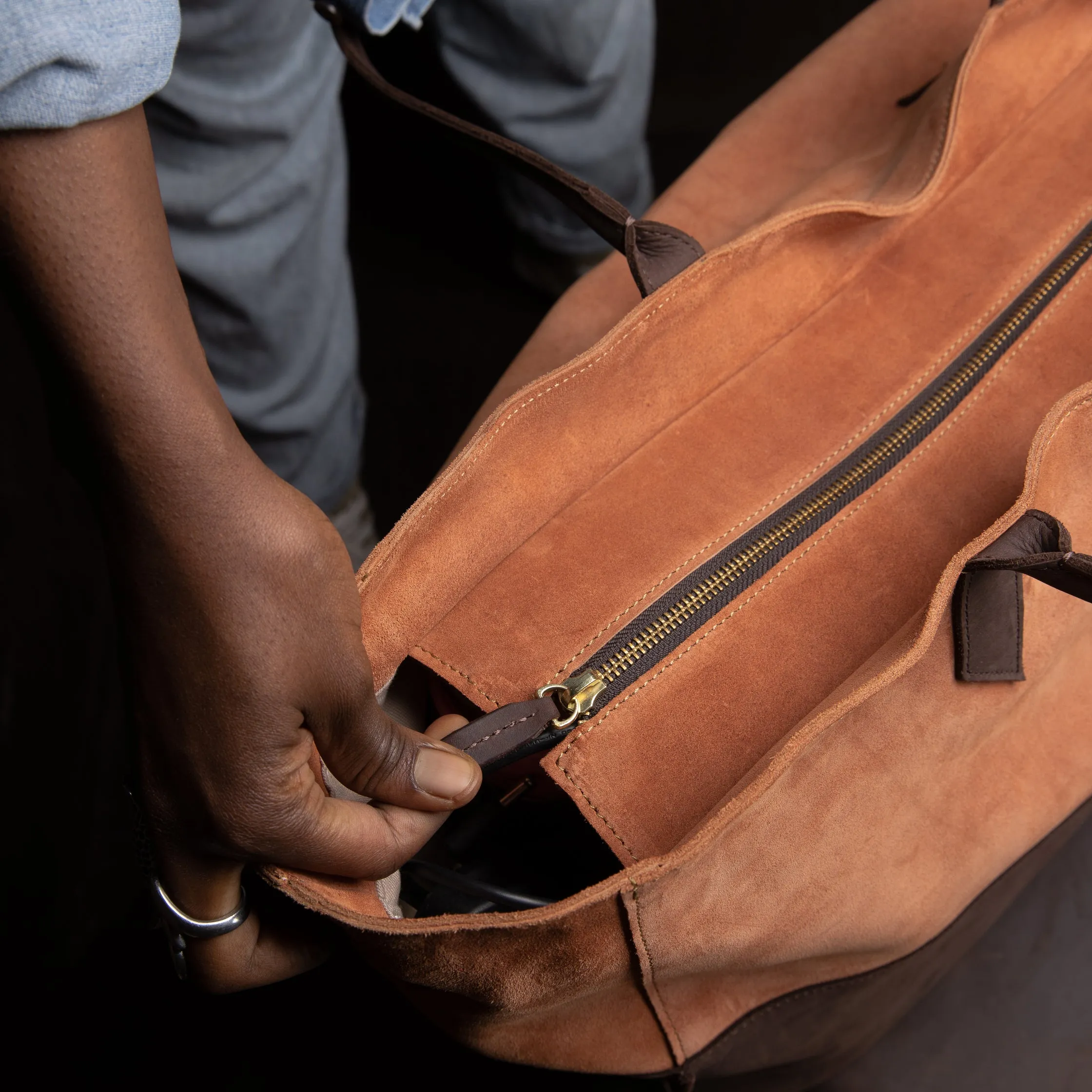Suede Faith Weekender