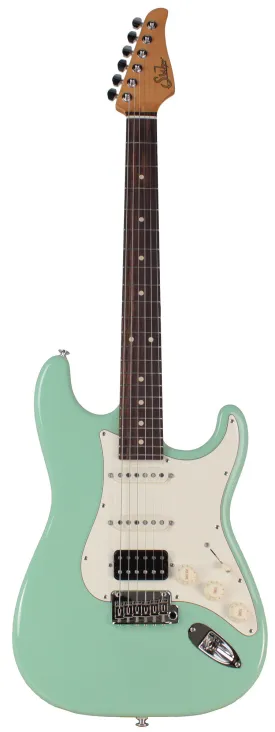 Suhr Classic S HSS Guitar, Surf Green, Rosewood