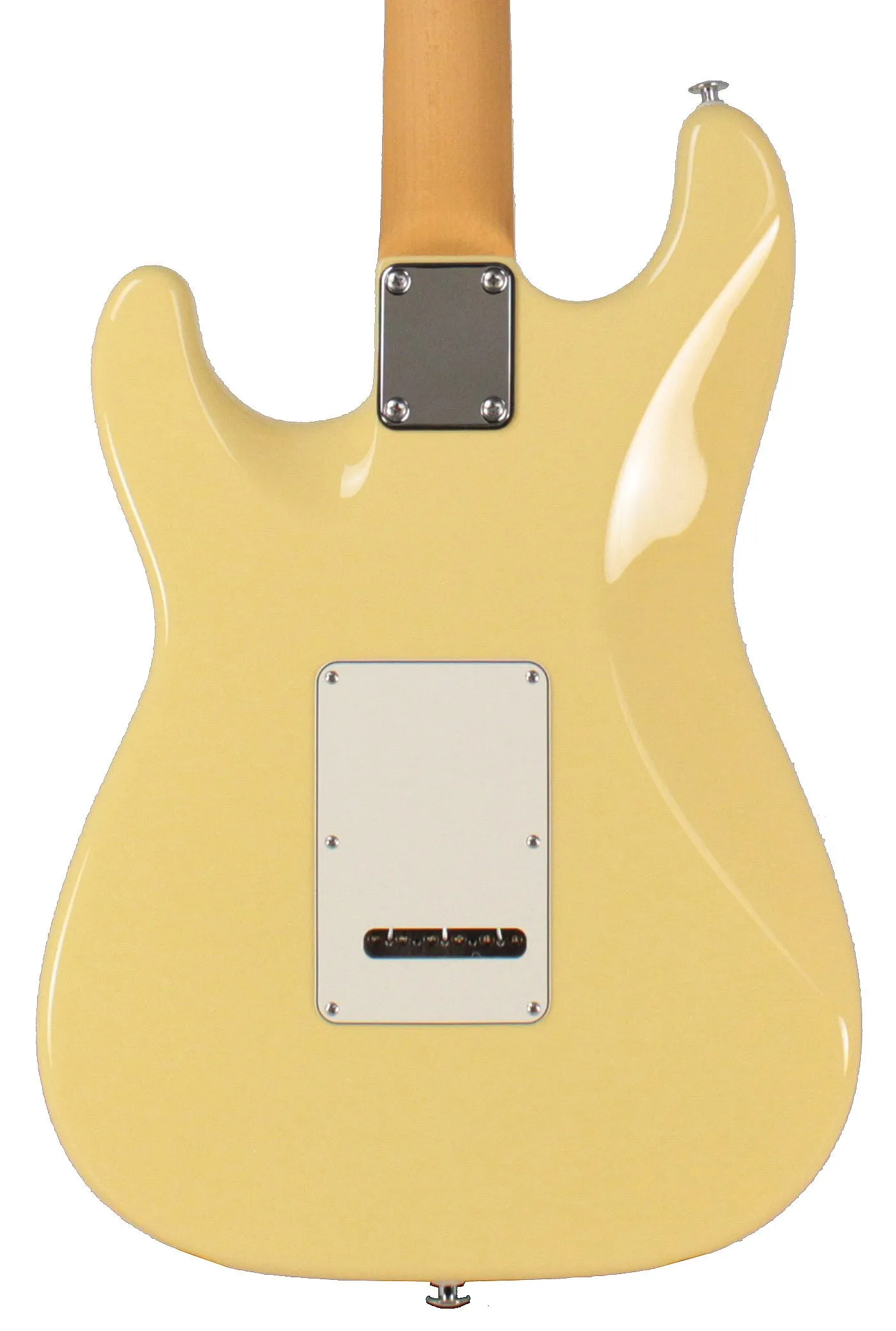 Suhr Classic S HSS Guitar, Vintage Yellow, Rosewood