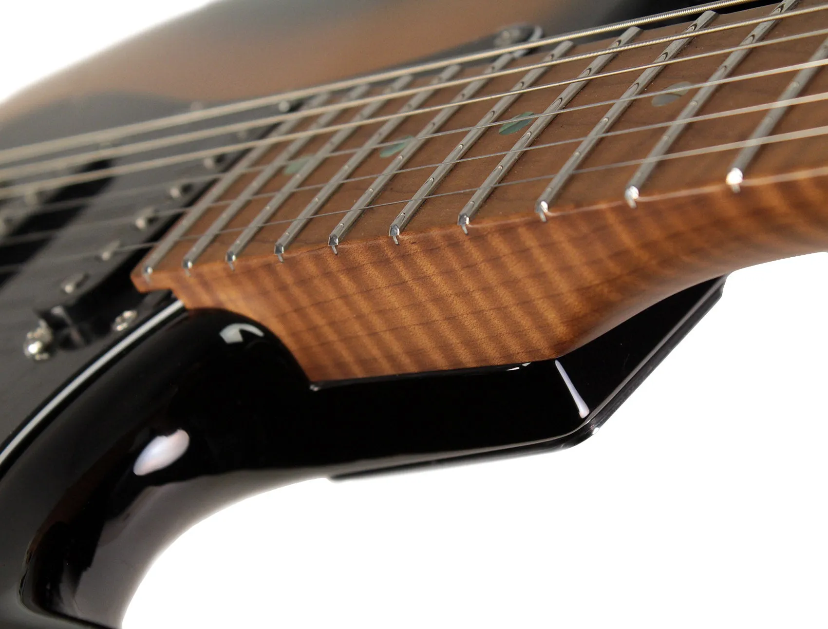 Suhr Select Classic S HSS Guitar, Roasted Flamed Neck, 2-Tone Burst, Black PG, Maple