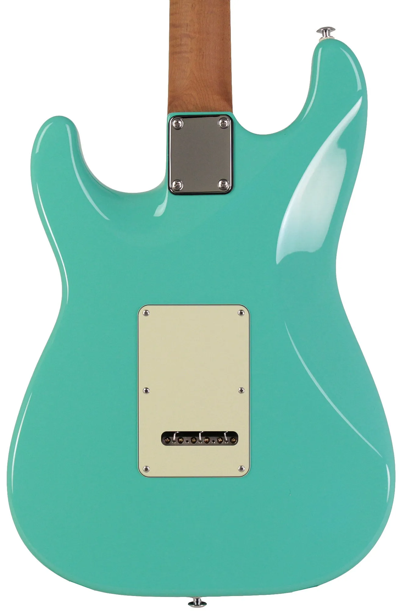 Suhr Select Classic S HSS Guitar, Roasted Flamed Neck, Seafoam Green, Maple