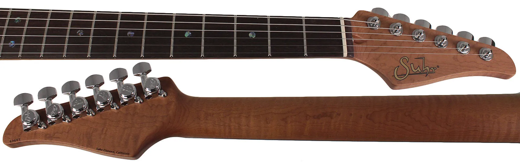 Suhr Select Classic S HSS Guitar, Roasted Flamed Neck, Seafoam Green, Maple