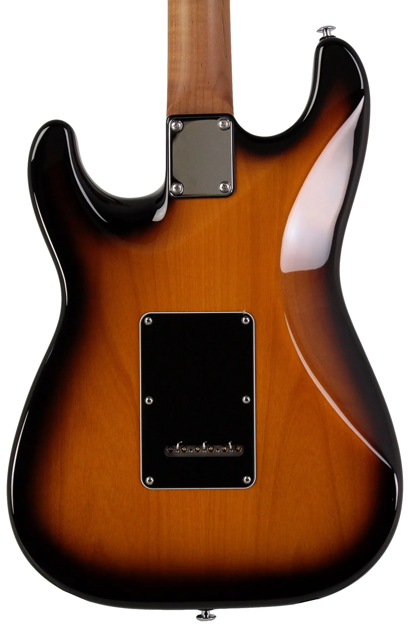 Suhr Select Classic S HSS Guitar, Roasted Flamed Neck, Tobacco Burst, Rosewood