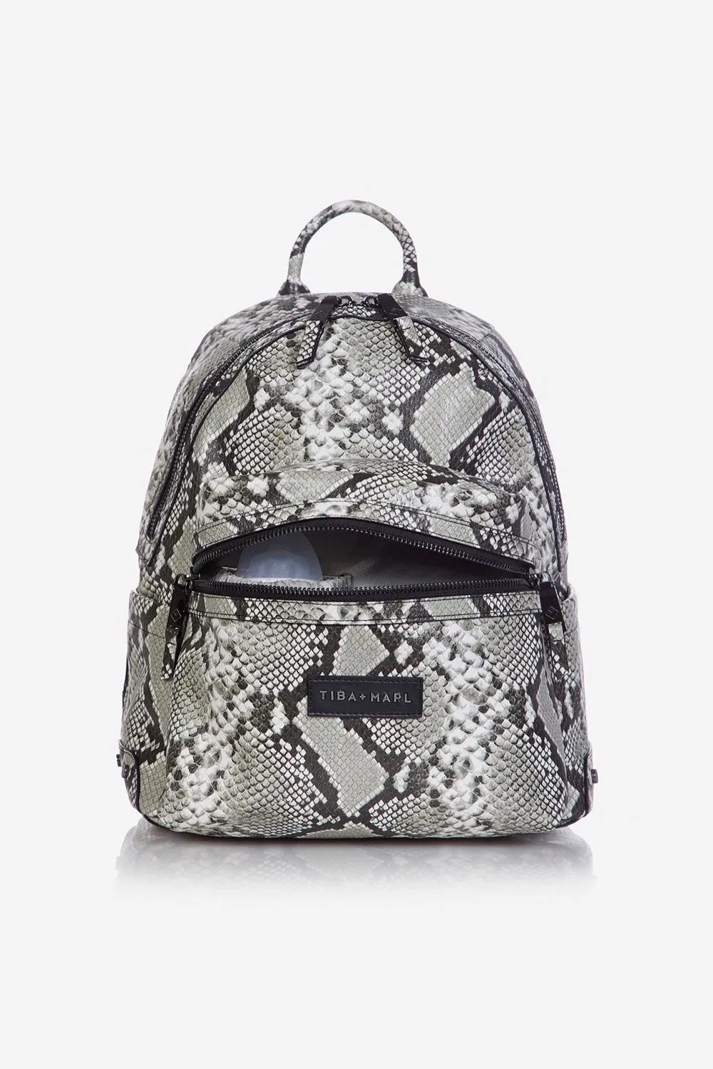 Tiba   Marl - Miller Backpack Tonal Snake Print