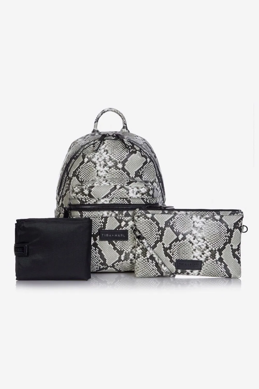 Tiba   Marl - Miller Backpack Tonal Snake Print