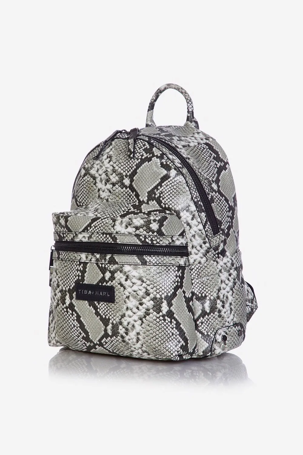 Tiba   Marl - Miller Backpack Tonal Snake Print