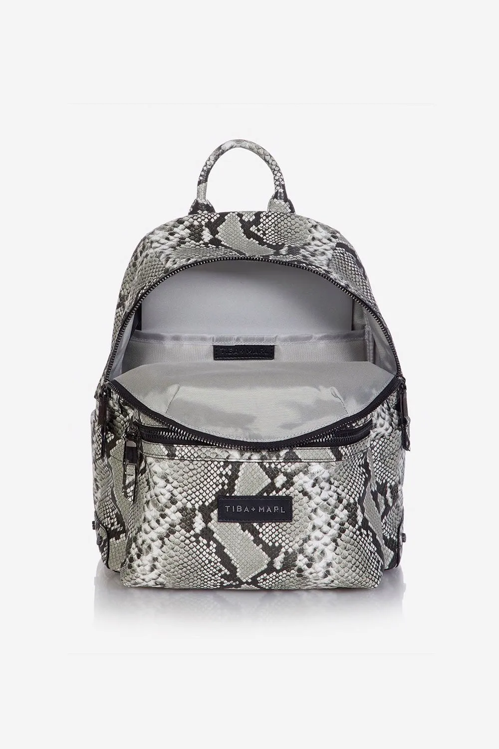 Tiba   Marl - Miller Backpack Tonal Snake Print