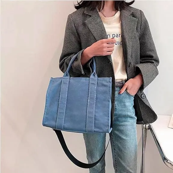 Tote Bag for Women with Zipper, Canvas Tote Bags, Crossbody Tote Bags for Work and Travel