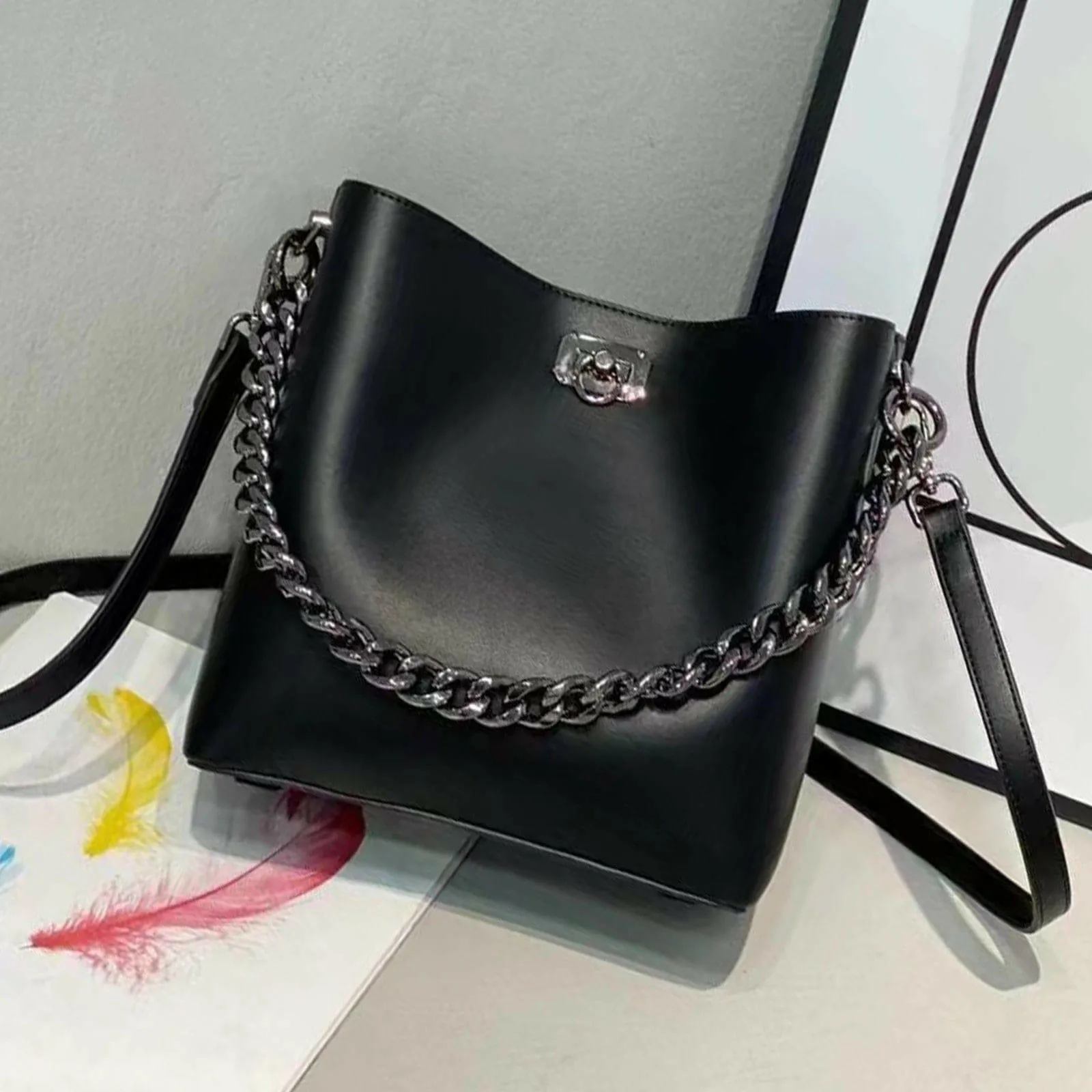 Vegan Leather 4-Piece Set with Cell Phone Pocket