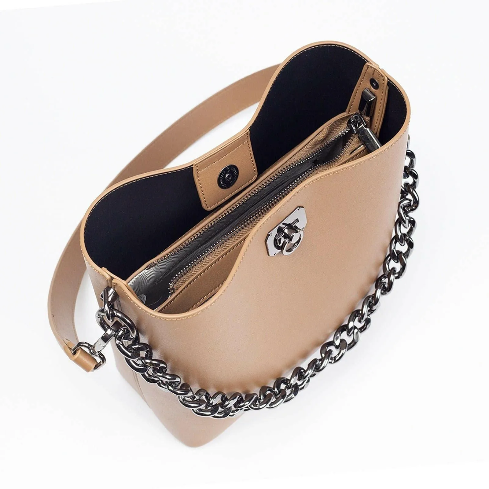 Vegan Leather 4-Piece Set with Cell Phone Pocket