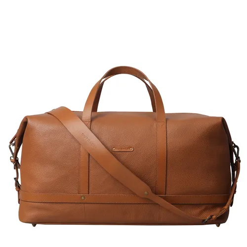Vintage Elegance Full Grain Leather Weekend Travel Bag