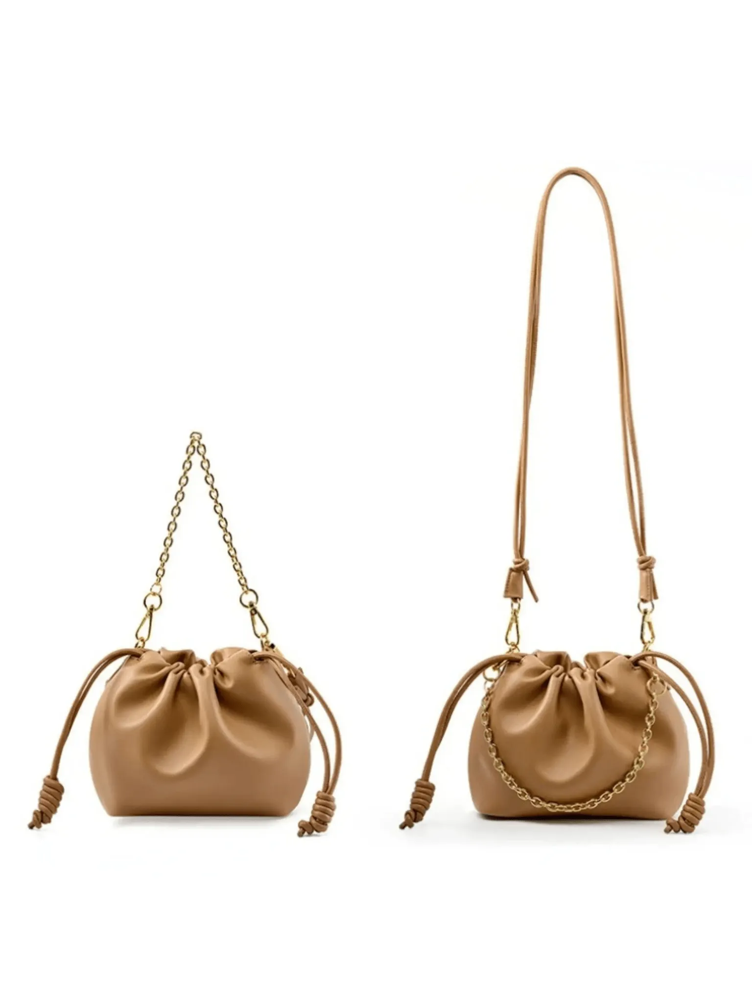 Vivienne | Drawstring Chain Crossbody Bag