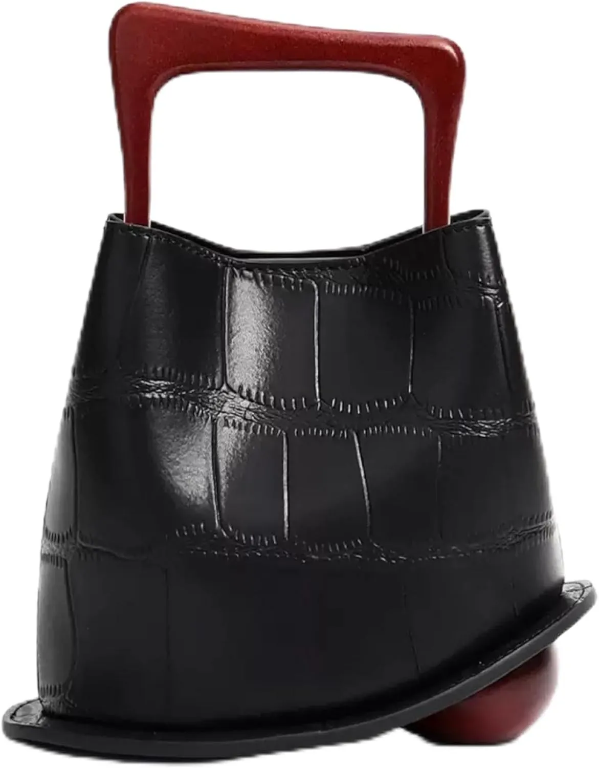 Women's Genuine Leather Personalized Bucket Handbag Bag, Homeless Retro Single-shoulder Crossbody Bag, Classic Chinese Style