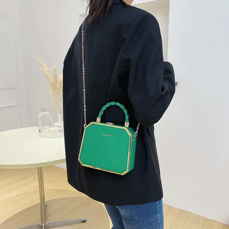 Women's Mini Shoulder Cosmetic Hard Shell Stereotyped Bag