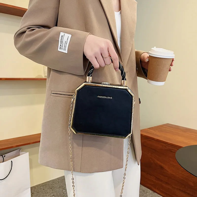 Women's Mini Shoulder Cosmetic Hard Shell Stereotyped Bag